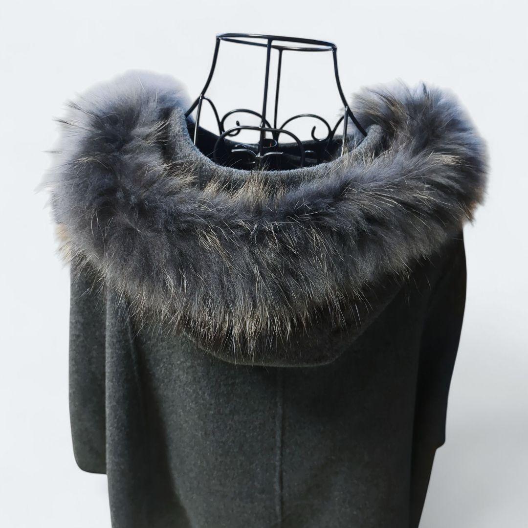 専用極美品✨ヴィヴィアンウエストウッド ポンチョ ケープ カシミヤ混 上質ファー