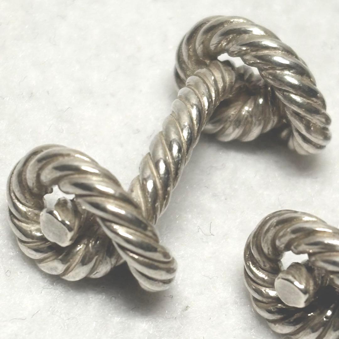 HERMES★エルメス カフリンクス カフス ロープモチーフ シルバー ギフト