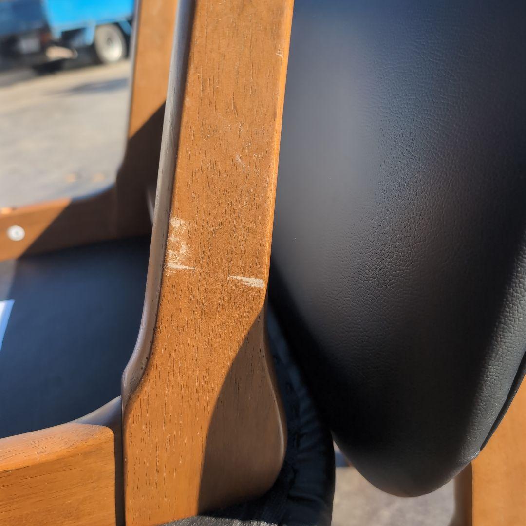 ニトリ　デスクチェア、スツールセット(NSリラックス MBR/BK)中古美品