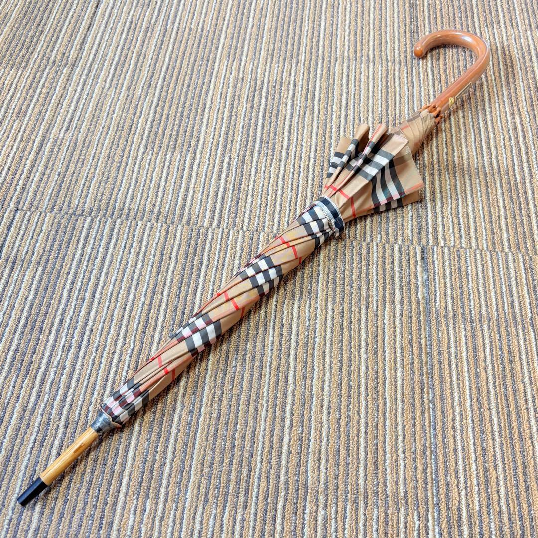 Burberrys バーバリー　ノバチェック　ベージュ　晴雨兼用長傘