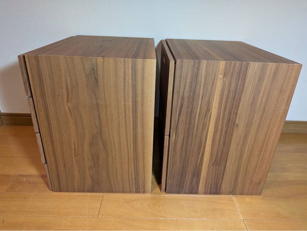 ■送料込■無印良品 スタッキングチェスト ウォールナット 引出し 収納 木製棚