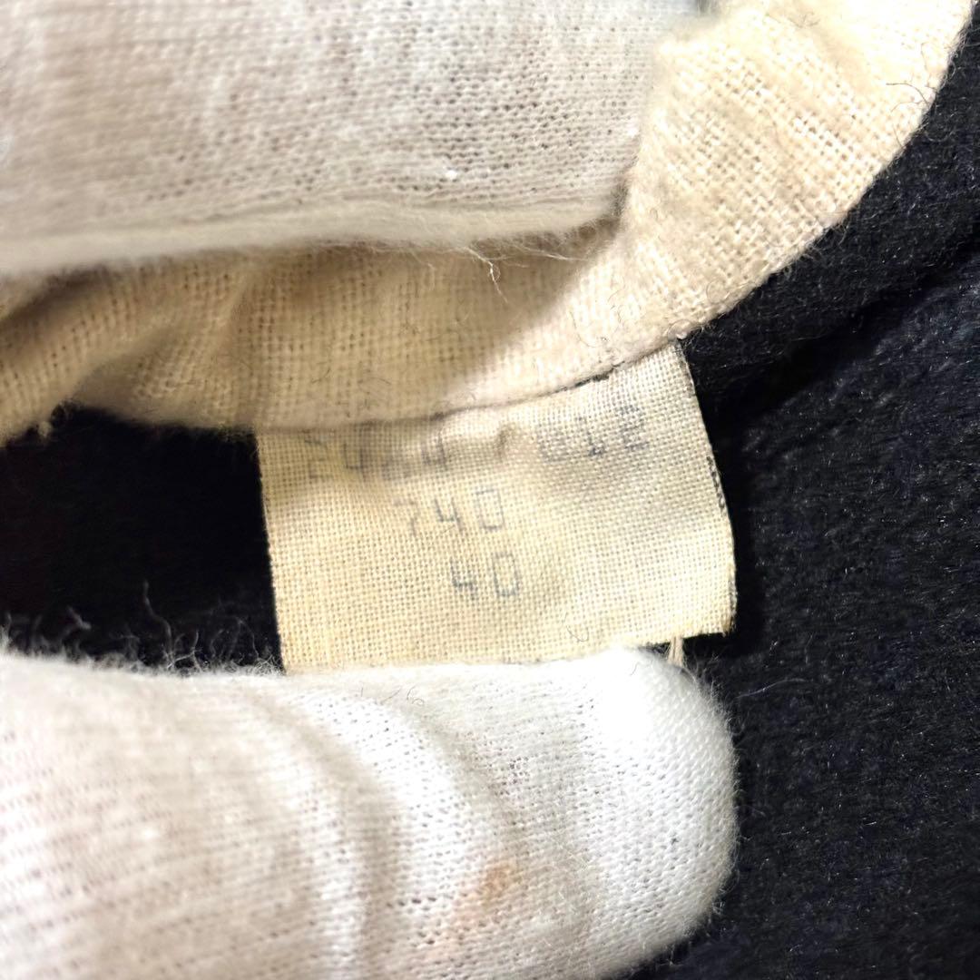 SCHOTT ショット 740 メルトン ピーコート 8つボタン 黒 L