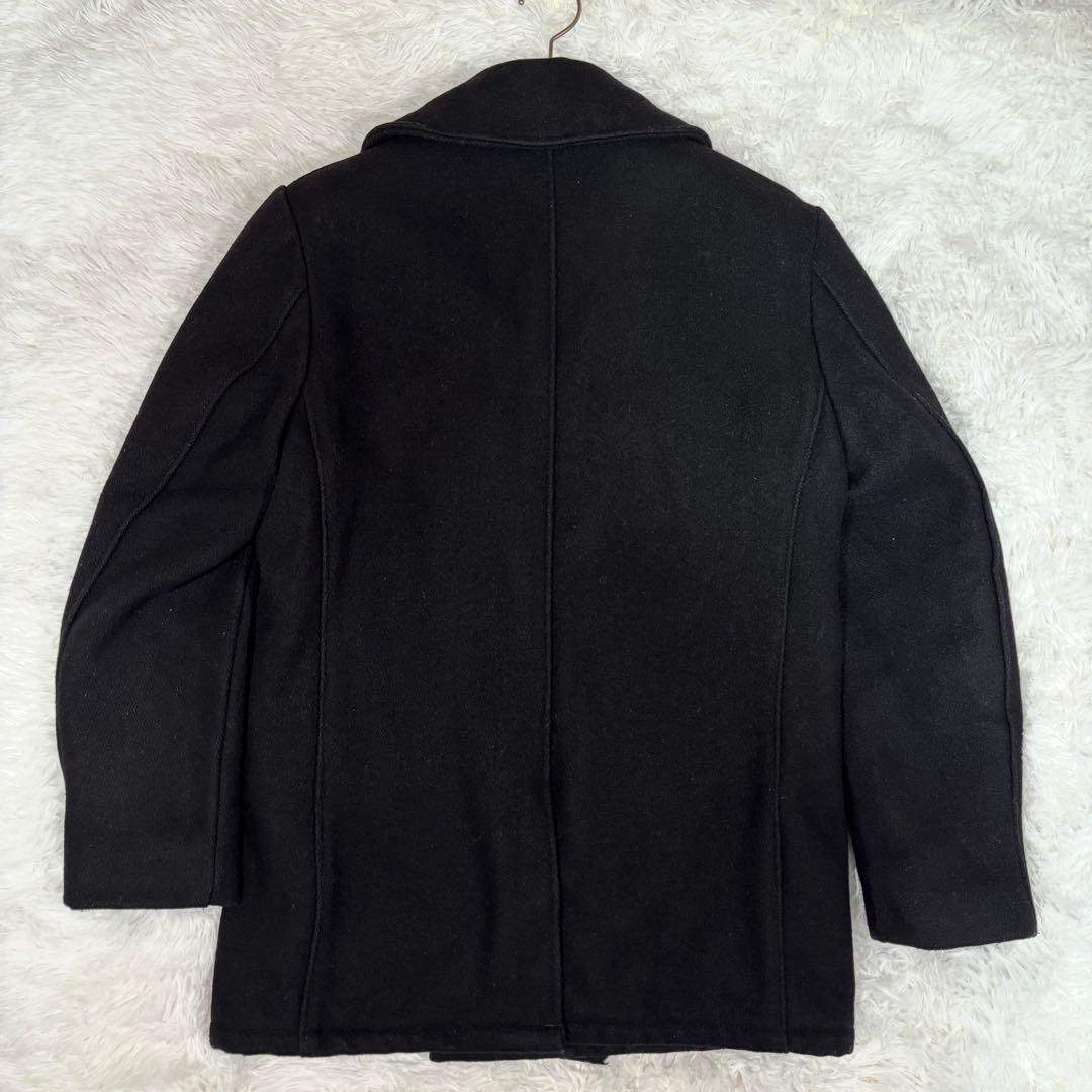 SCHOTT ショット 740 メルトン ピーコート 8つボタン 黒 L