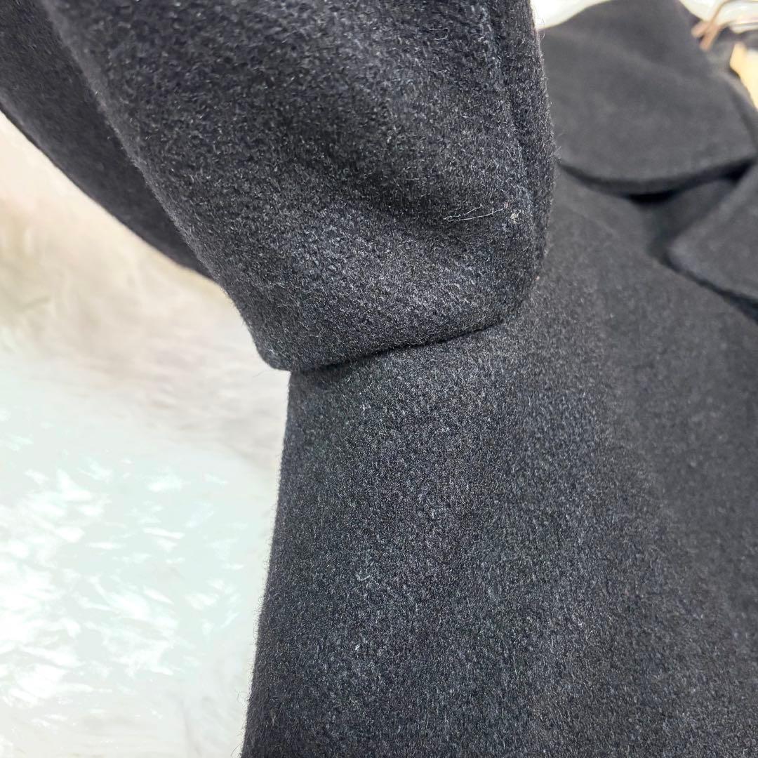 SCHOTT ショット 740 メルトン ピーコート 8つボタン 黒 L