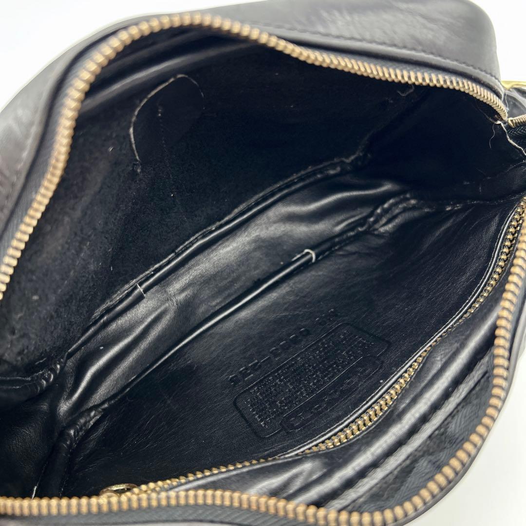 極希少◎ COACH オールドコーチ 2way ウエストバッグ ターンロック 黒