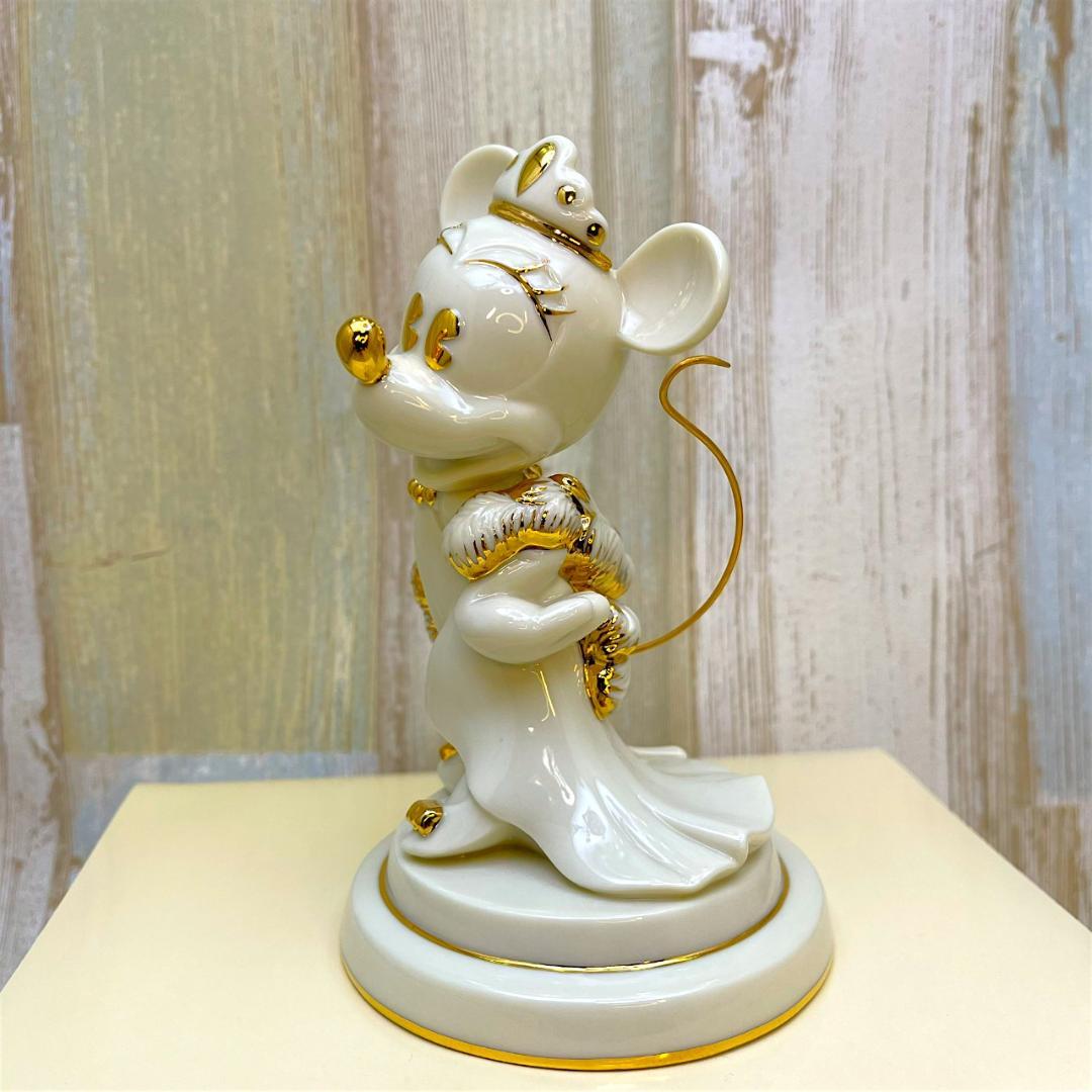 ミニーマウス 正装 ドレスコード 金 陶器製 フィギュア★レノックス LENOX