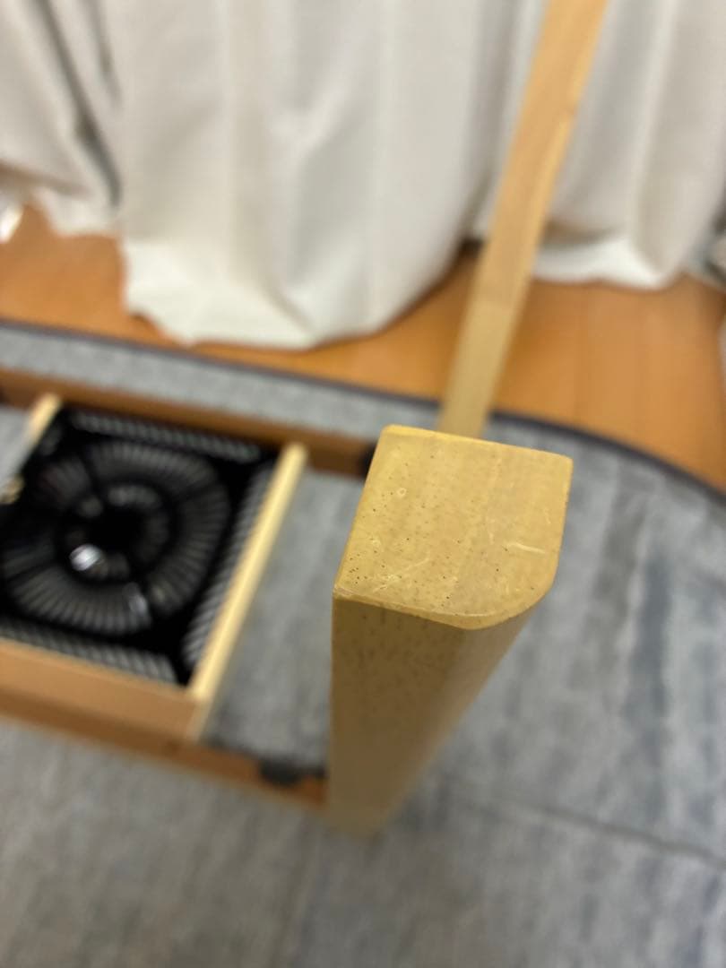 山善 デスク こたつ USB コンセントタップ付き