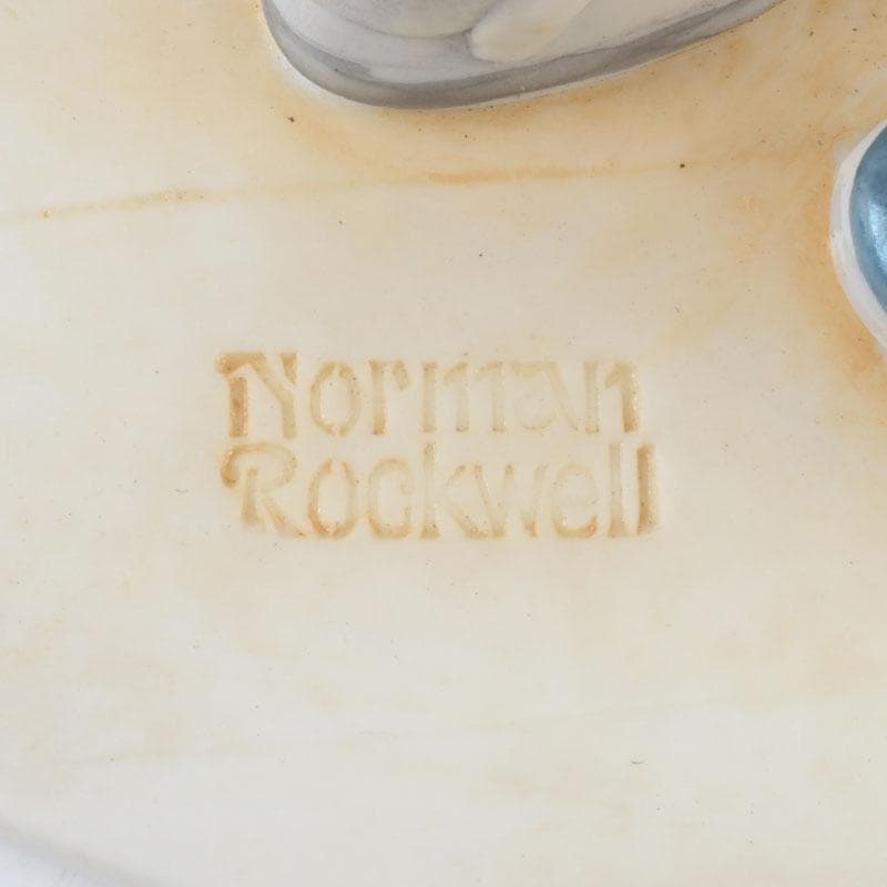 ノーマンロックウェル　フィギュリン　陶器人形　置物　C　9303