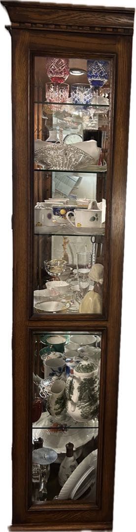 近藤工芸　oak オーク材 キュリオケース　飾り棚　北海道 旭川家具