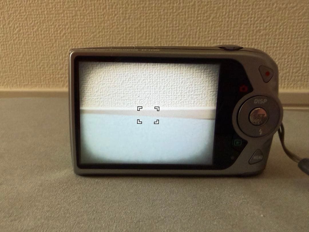 CASIO EXILIM ブルーデジタルカメラ　ケース、バッテリー、sdカード付