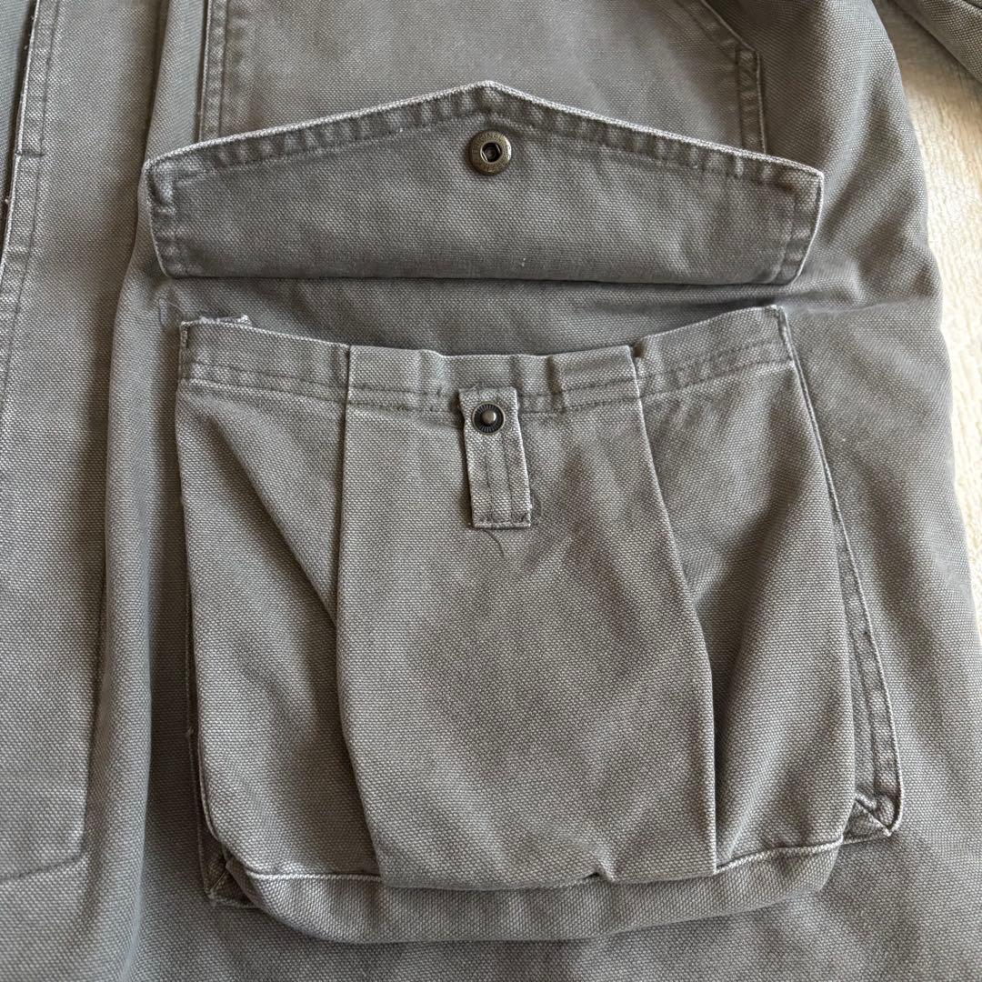 美品✨90s ティンバーランド ハンティングジャケット 襟レザー中綿ライナー 付