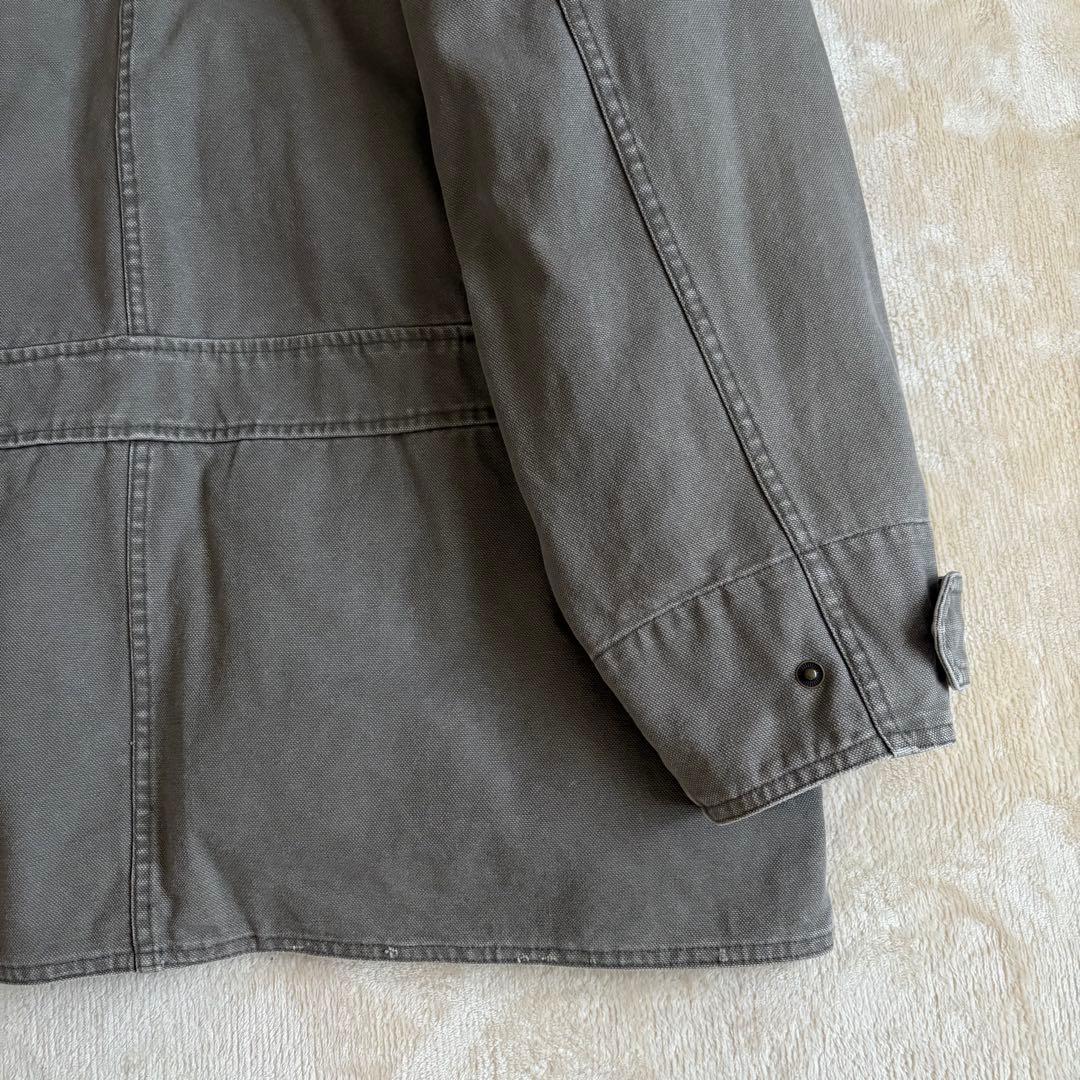 美品✨90s ティンバーランド ハンティングジャケット 襟レザー中綿ライナー 付