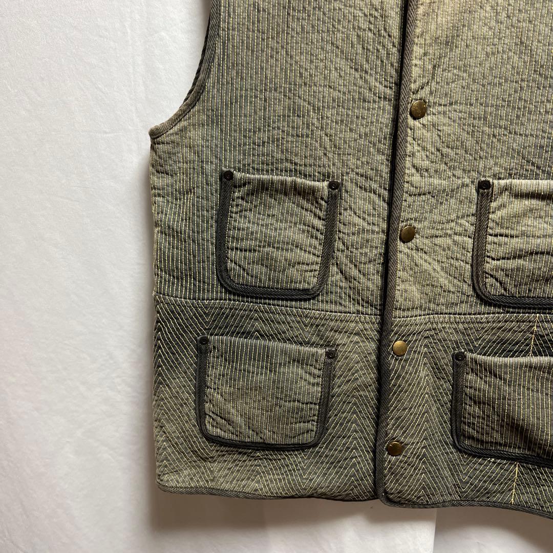 KAPITAL キャピタル　ベスト　裏地ウール　刺子　刺し子　サイズ　4