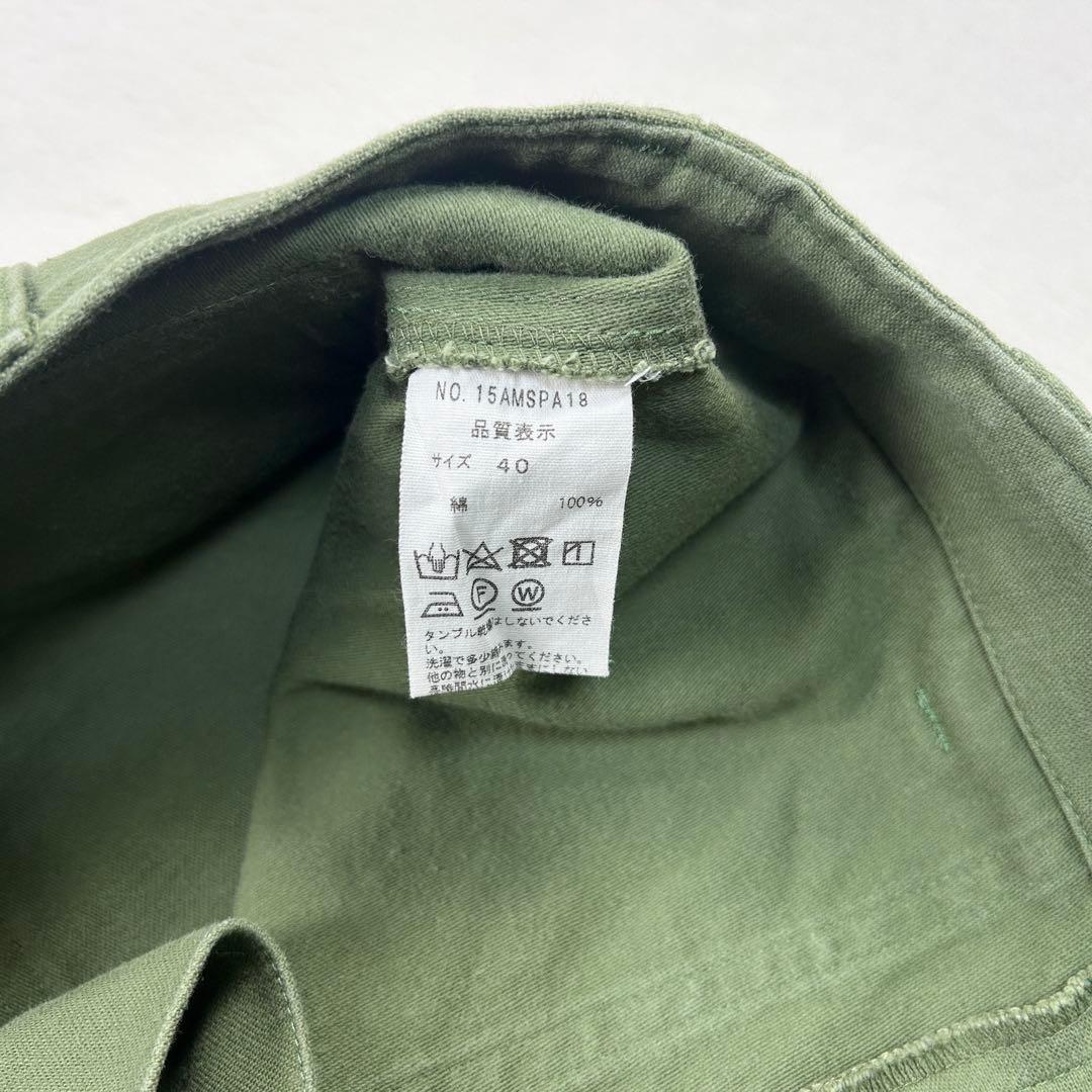b1278✨美品✨【Shinzone】ベイカーパンツ　希少サイズ　40　カーキ