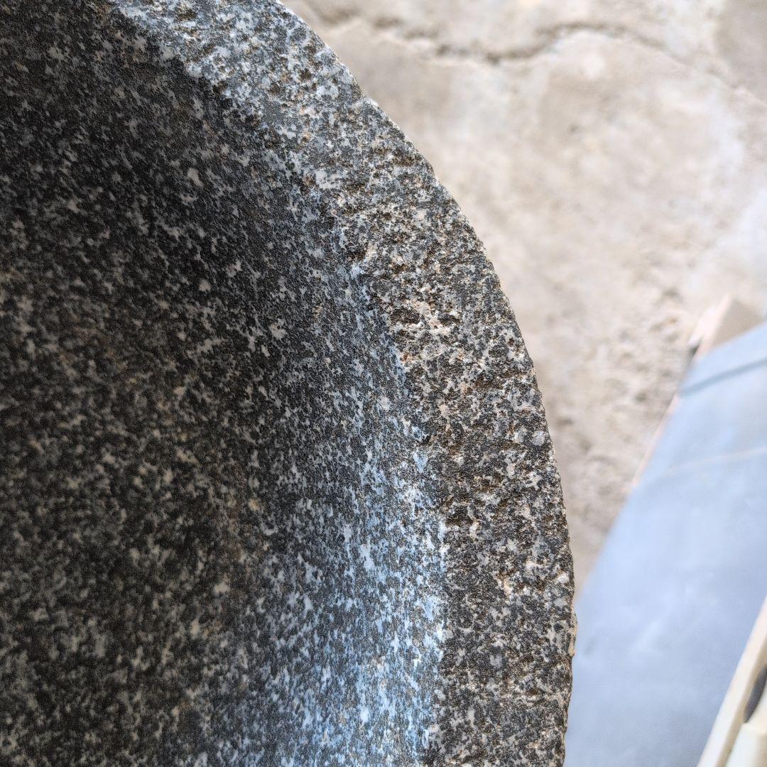 石製臼と木製杵セット 直径約40cm 引き取り限定