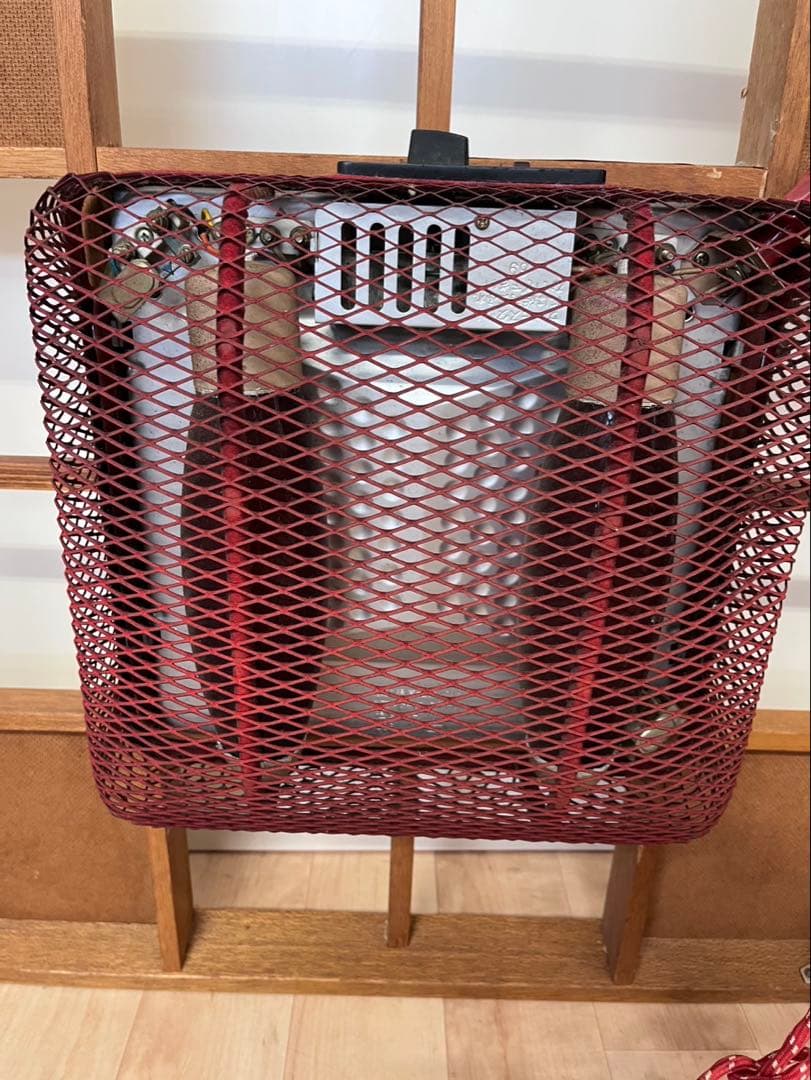 昭和レトロ　National 遠赤外線健康コタツ　星柄　ピンク