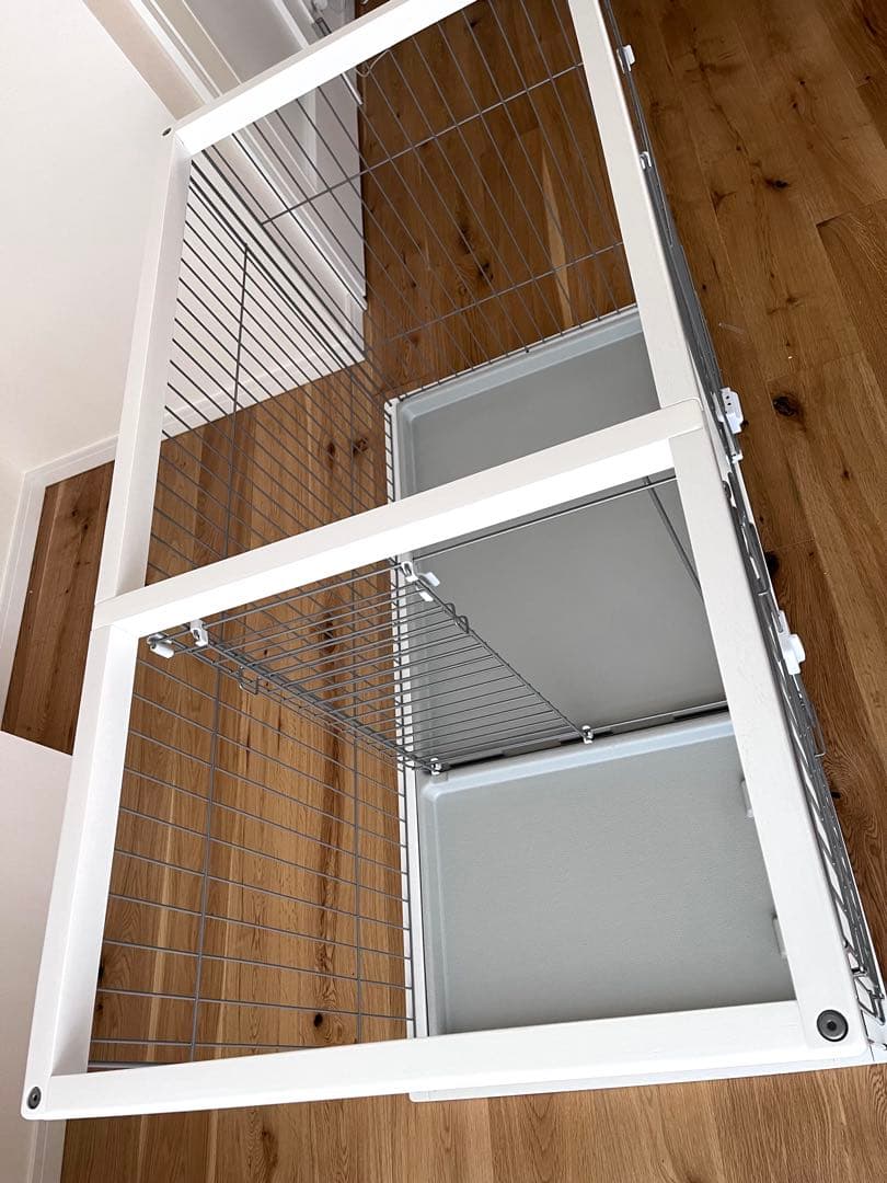 【美品】トイレのしつけができるドックルームサークル・折りたたみペットケージ