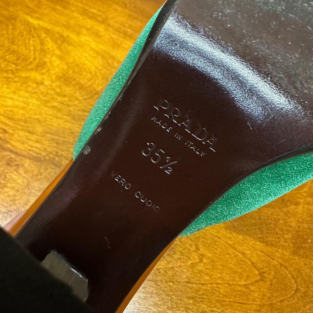 レア！ PRADA ヴィンテージ F/W 1999 秋色 リーフ ミュール