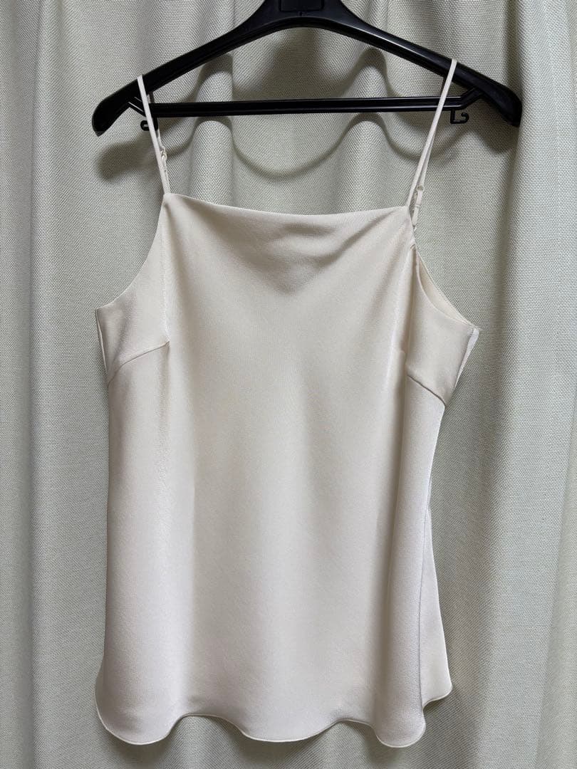 plage dull satin キャミソール　ナチュラル