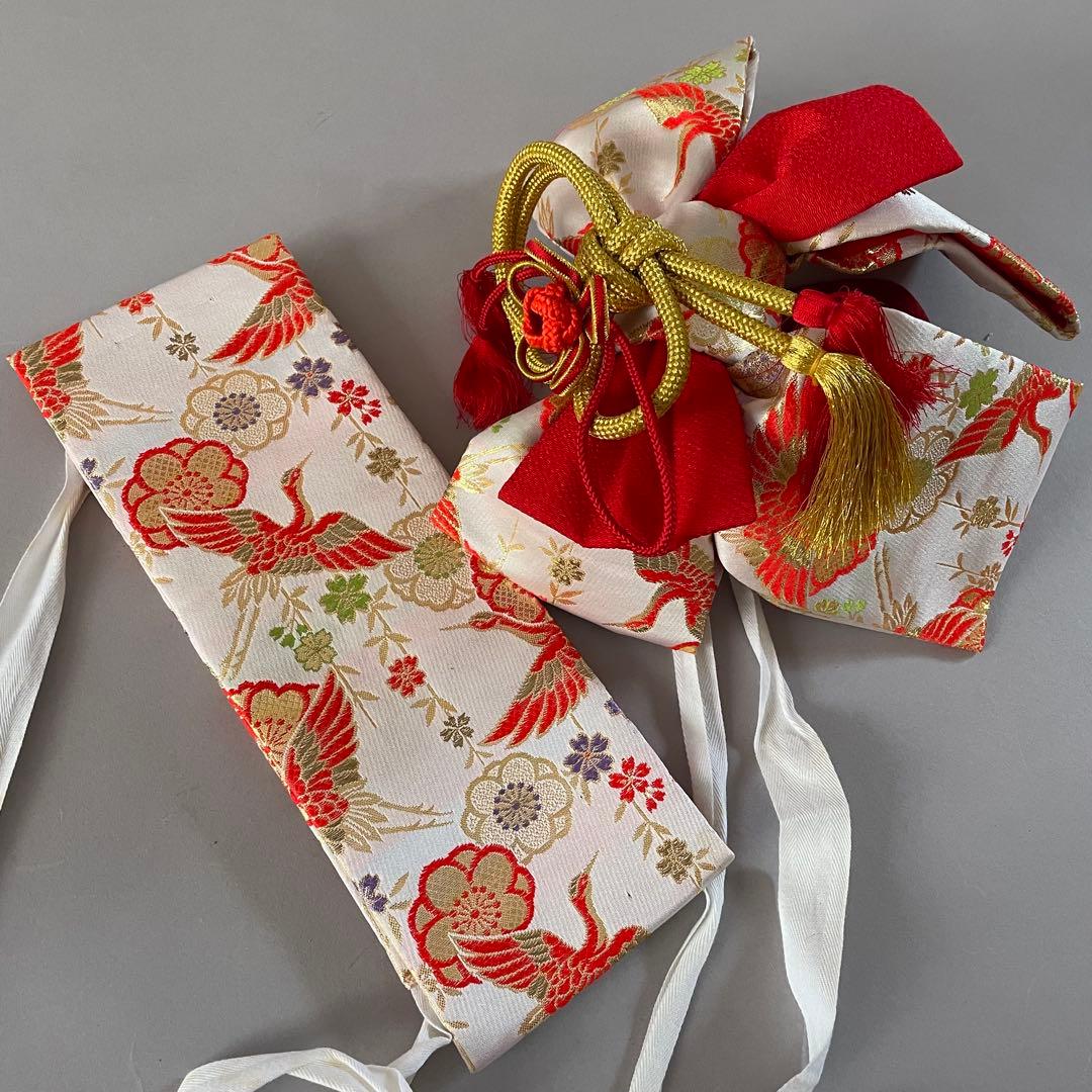 美品　七五三　3歳　正絹お着物セット　　作り帯コーデ