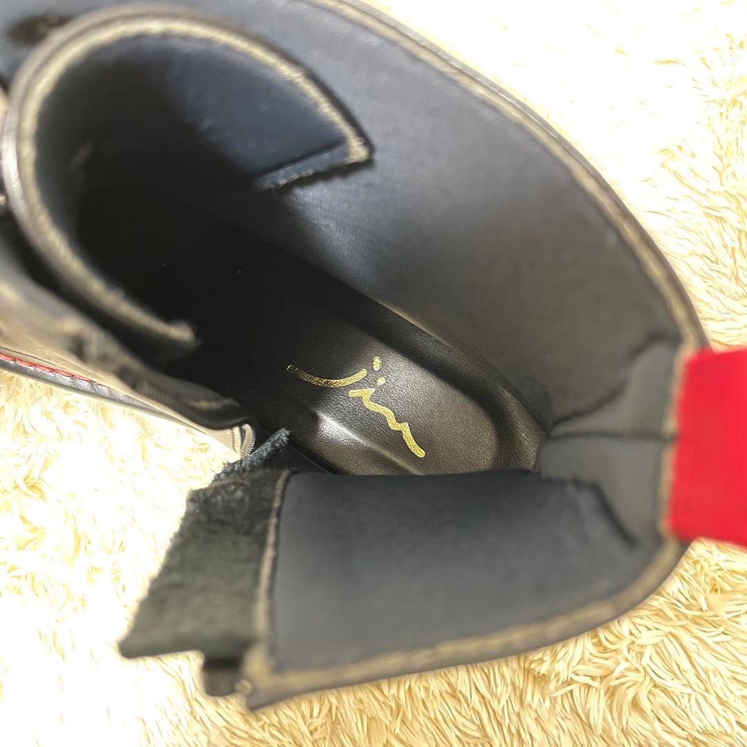 センソユニコ 慈雨 ブーツ 厚底 本革 サイドジップ 日本製 22.5cm