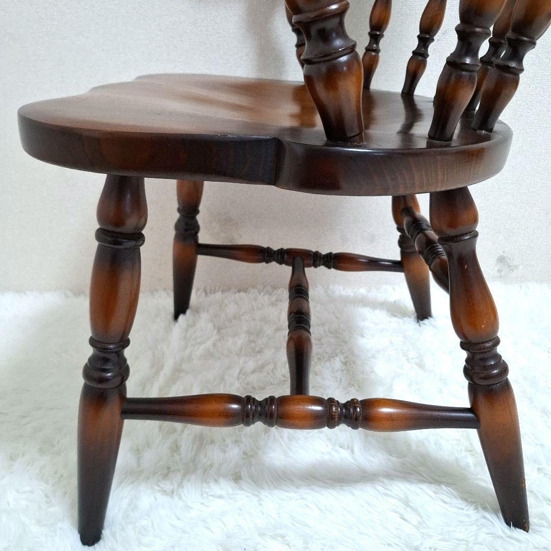 【美品】飛騨産業 アームチェア ダイニングチェア キツツキマーク