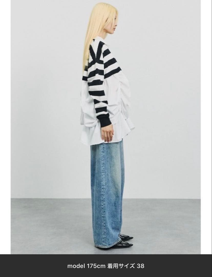 shi 美品 SORIN レイヤードライクポロシャツ