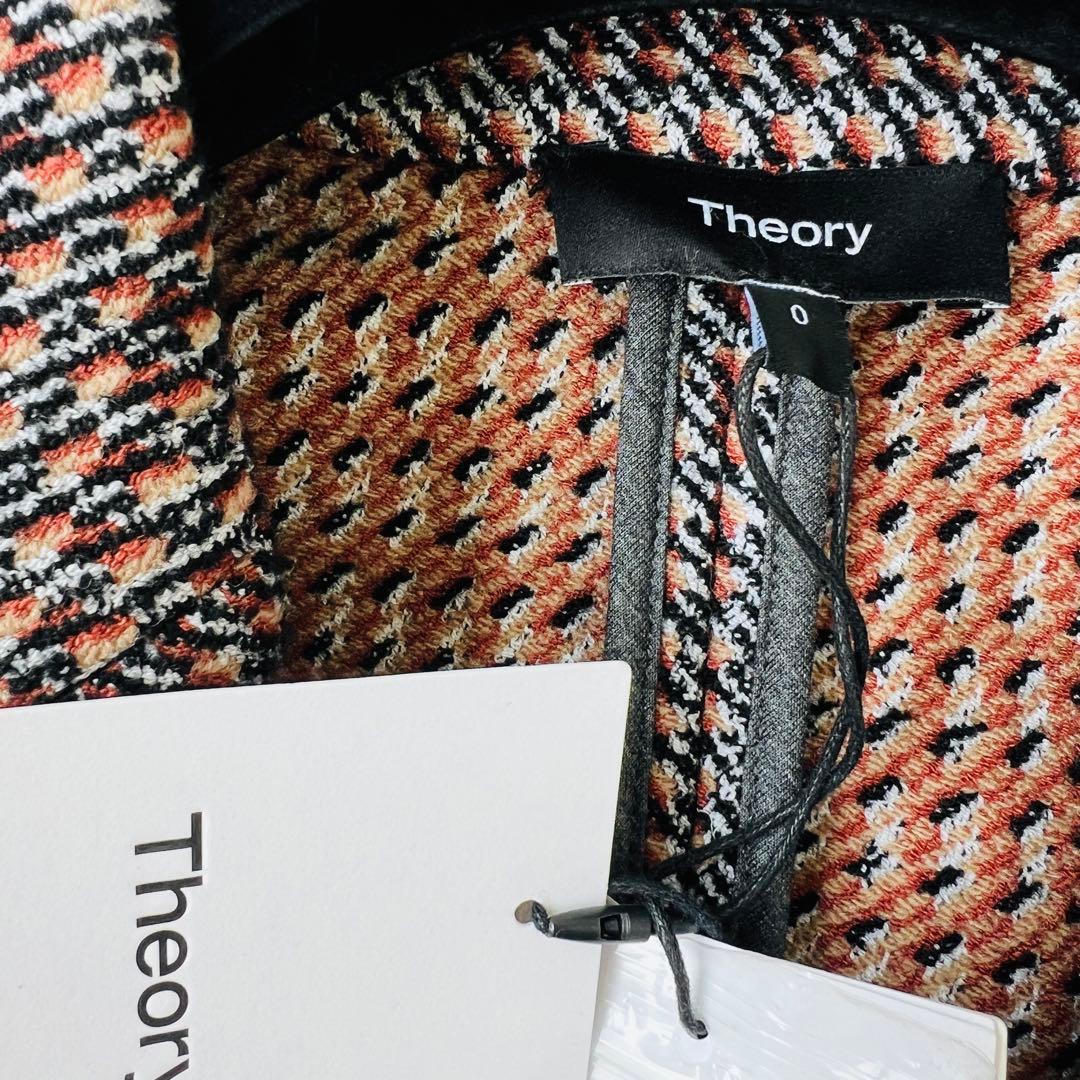 【未使用タグ付】セオリー　ツイルジャケット　　ダブルブレスト　千鳥　21AW