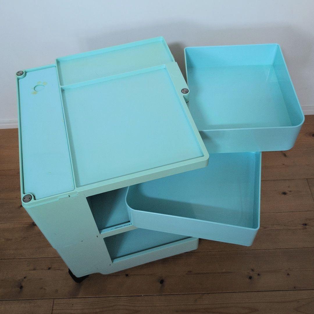 Joe Colombo B-LINE ビーライン ボビーワゴン2段　水色変色あり