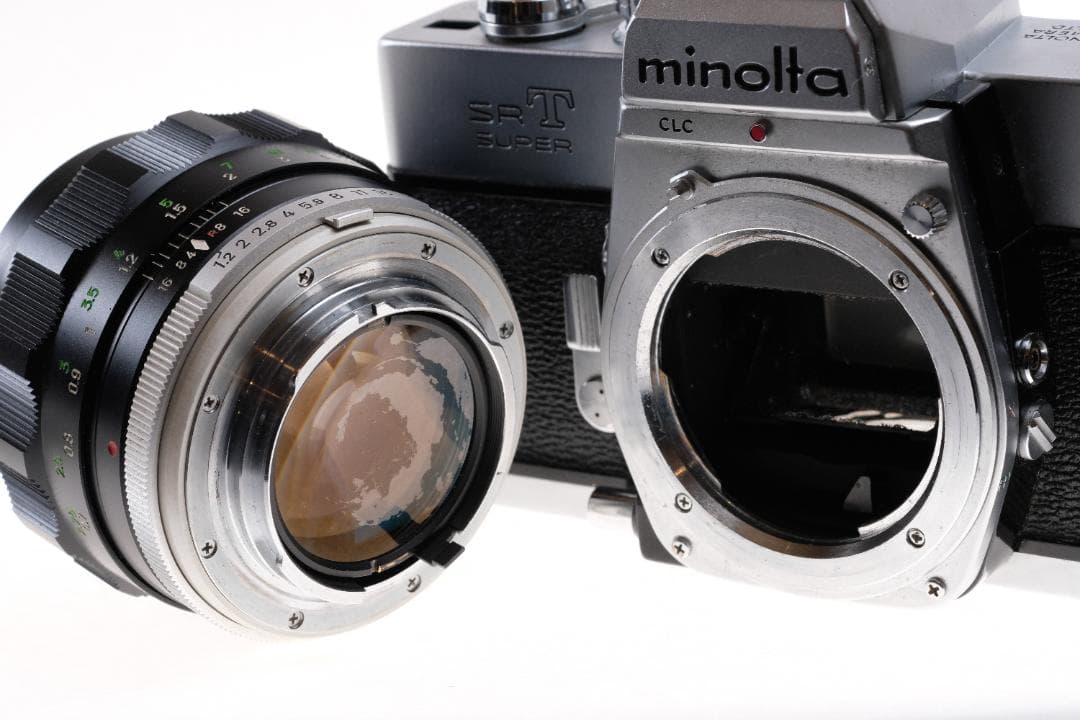 露出計OK ミノルタ SR-T SUPER + 58mm F1.2 難あり作例付