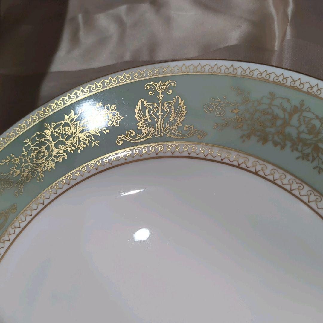 ウェッジウッド コロンビア　セージグリーン 27cmディナープレート　5枚セット