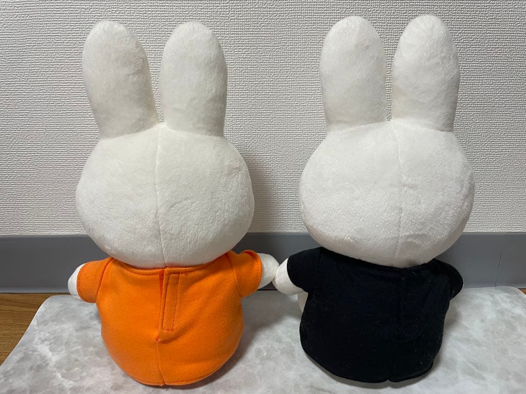 ミッフィー　60周年　60th オレンジ　ブラック　ぬいぐるみ　2点セット