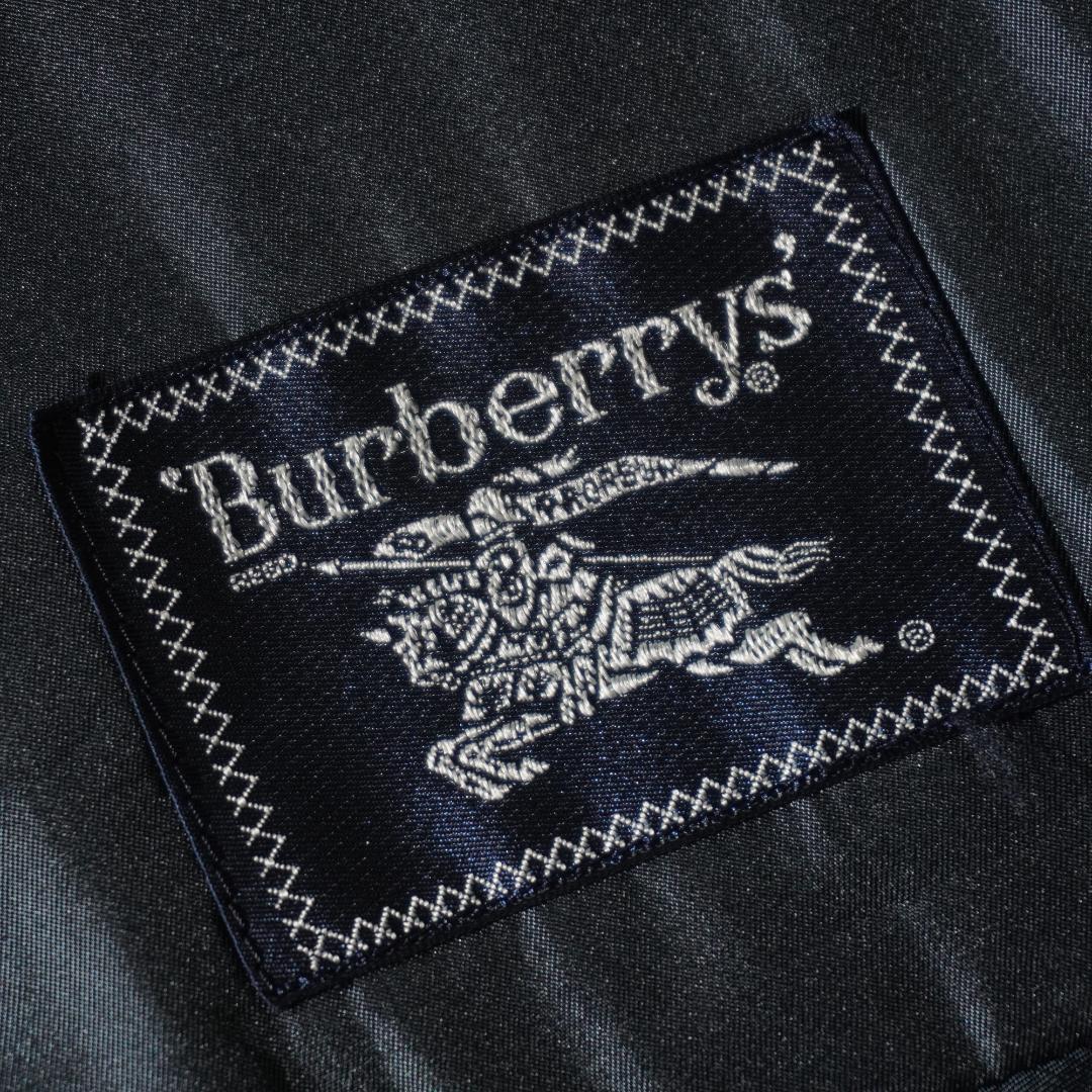 90s Burberrys シングルセットスーツ ネイビーブルー/VW176