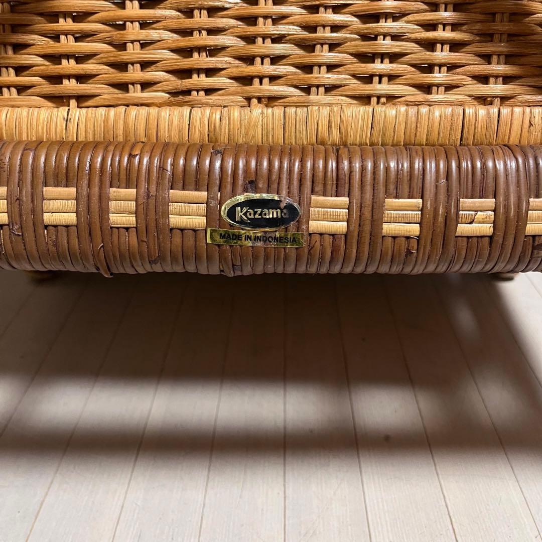 kazama ラタン　籐　ラタンラック　収納ラック　引き出し　3段　インドネシア