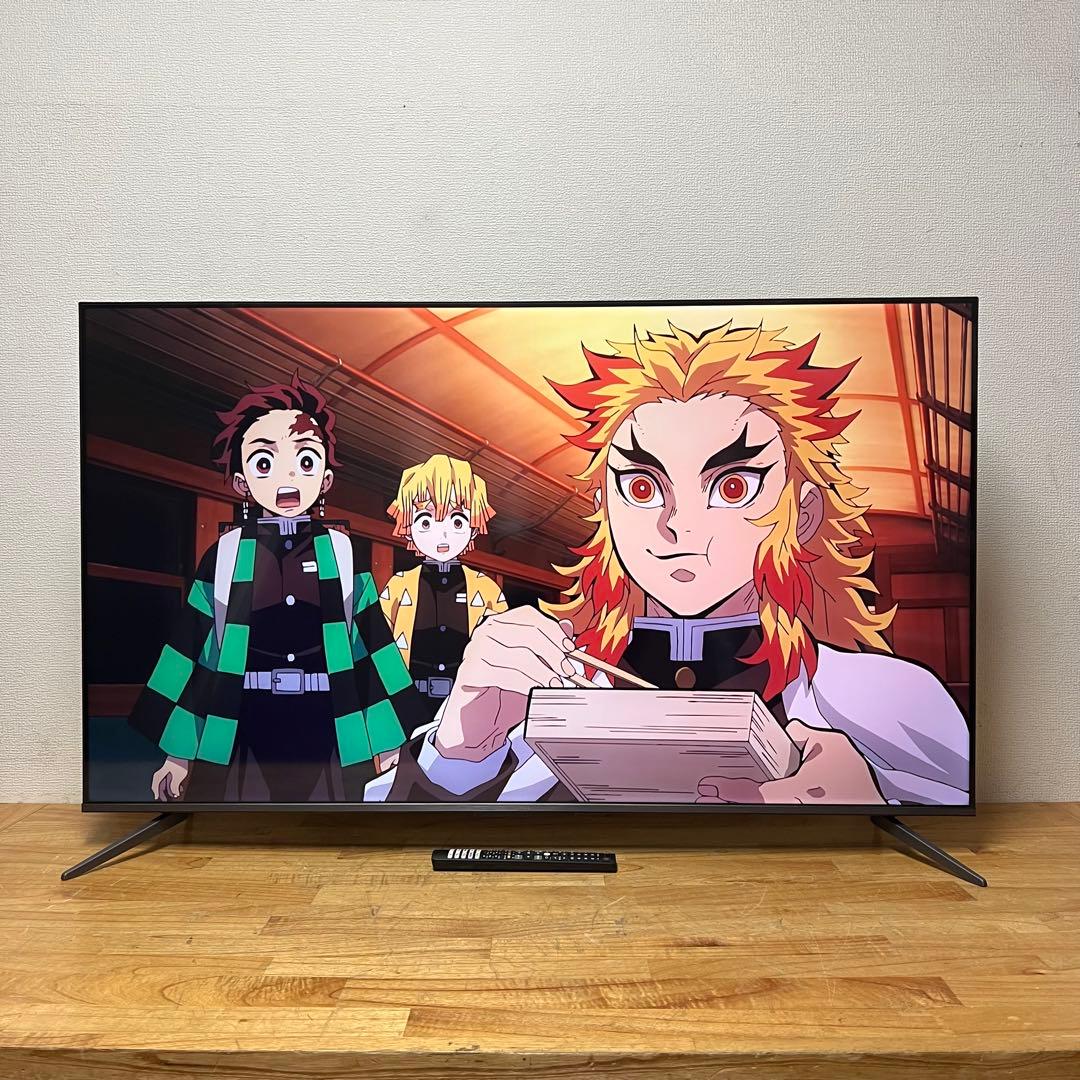 TCL 55V型 4K液晶テレビ 55C645 量子ドット ネット動画アプリ搭載