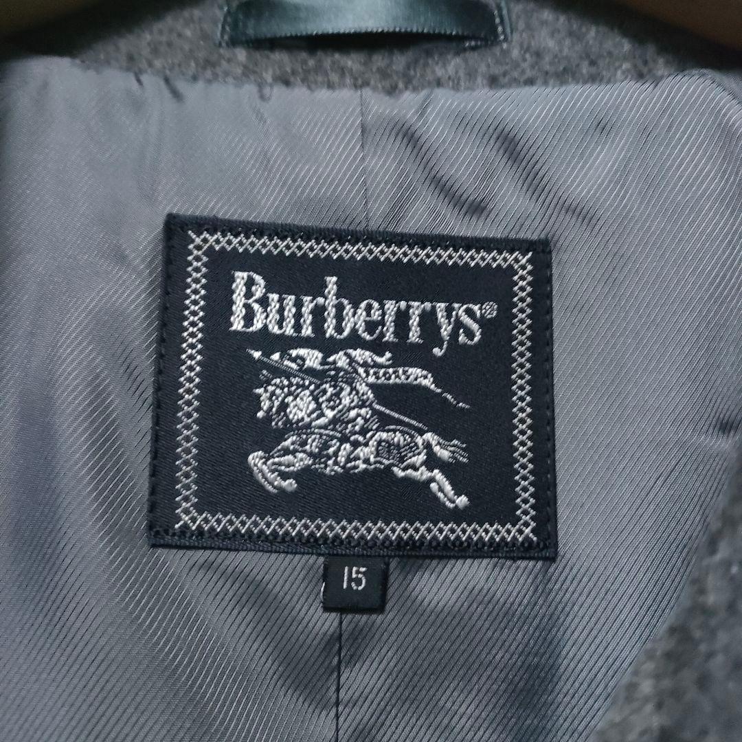 希少 Burberrys バーバリー カシミヤ ウール ダブルフェイスコート