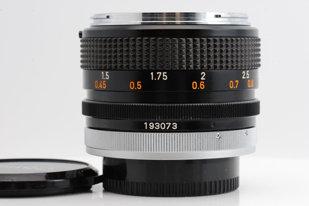 【極上美品級 】Canon FD 50mm f1.4 整備済 希少な銀枠デザイン