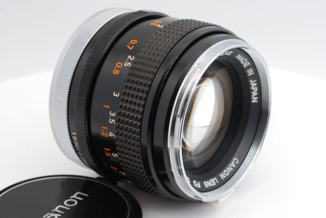【極上美品級 】Canon FD 50mm f1.4 整備済 希少な銀枠デザイン