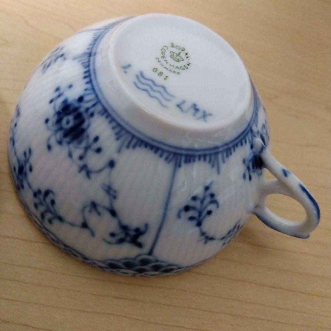  ハーフレース　カップ＆ソーサー ペア　2客