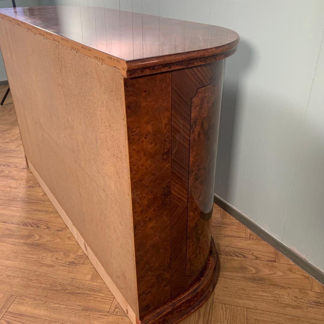 【極美品】イタリア製　象嵌　サイドボード　マホガニー色　アンティーク