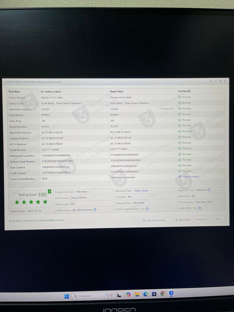 iPhone 16 Pro Max 256gb ジャンク部品取り