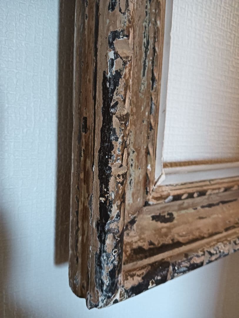 特大ビンテージ額縁　アンティーク額縁　油絵　水彩画