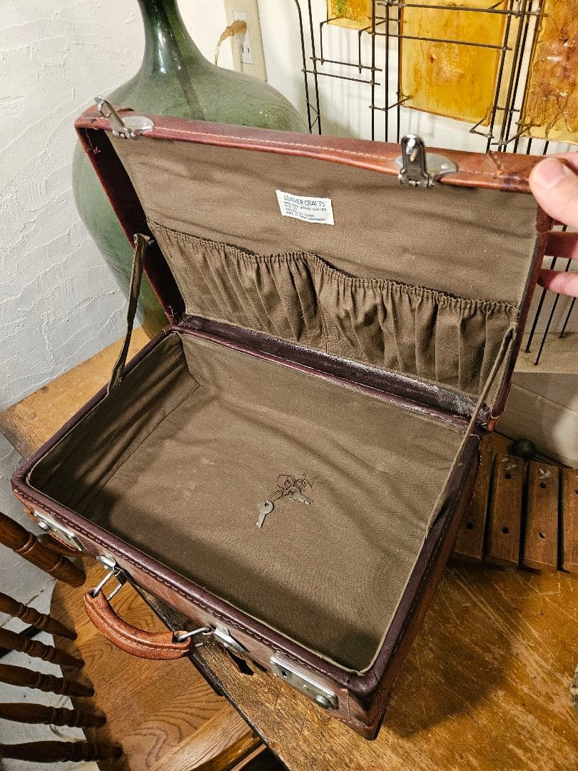 ノリさま専用　トランク　スーツケース　ミニ　ティスプレイ　レザー　昭和レトロ