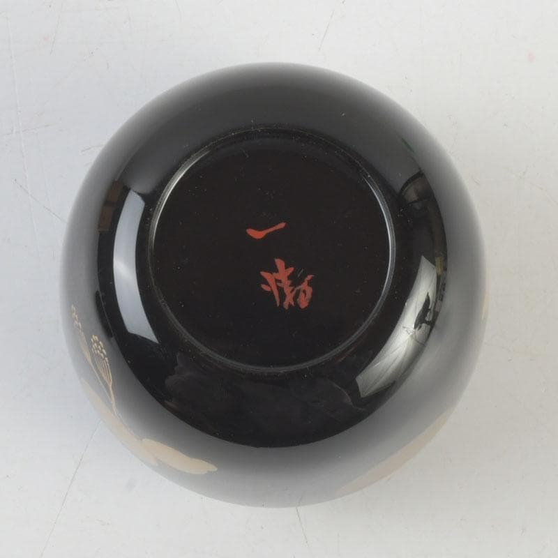 茶道具　加藤一衛造　瓢箪蒔絵　棗　共箱　V　9551