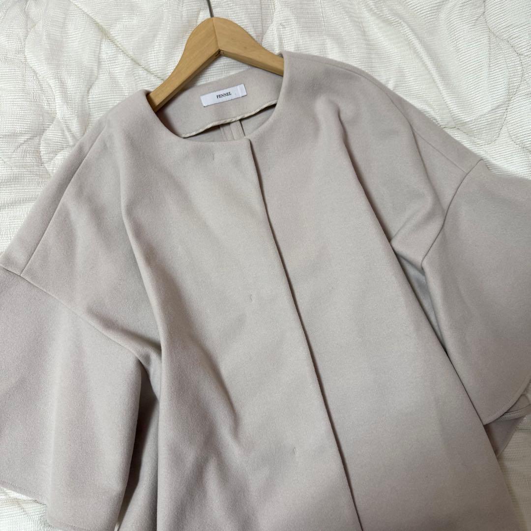 FENNEL フレアスリーブアウター　ヤマダヤ　ポンチョ　ケープ　コート