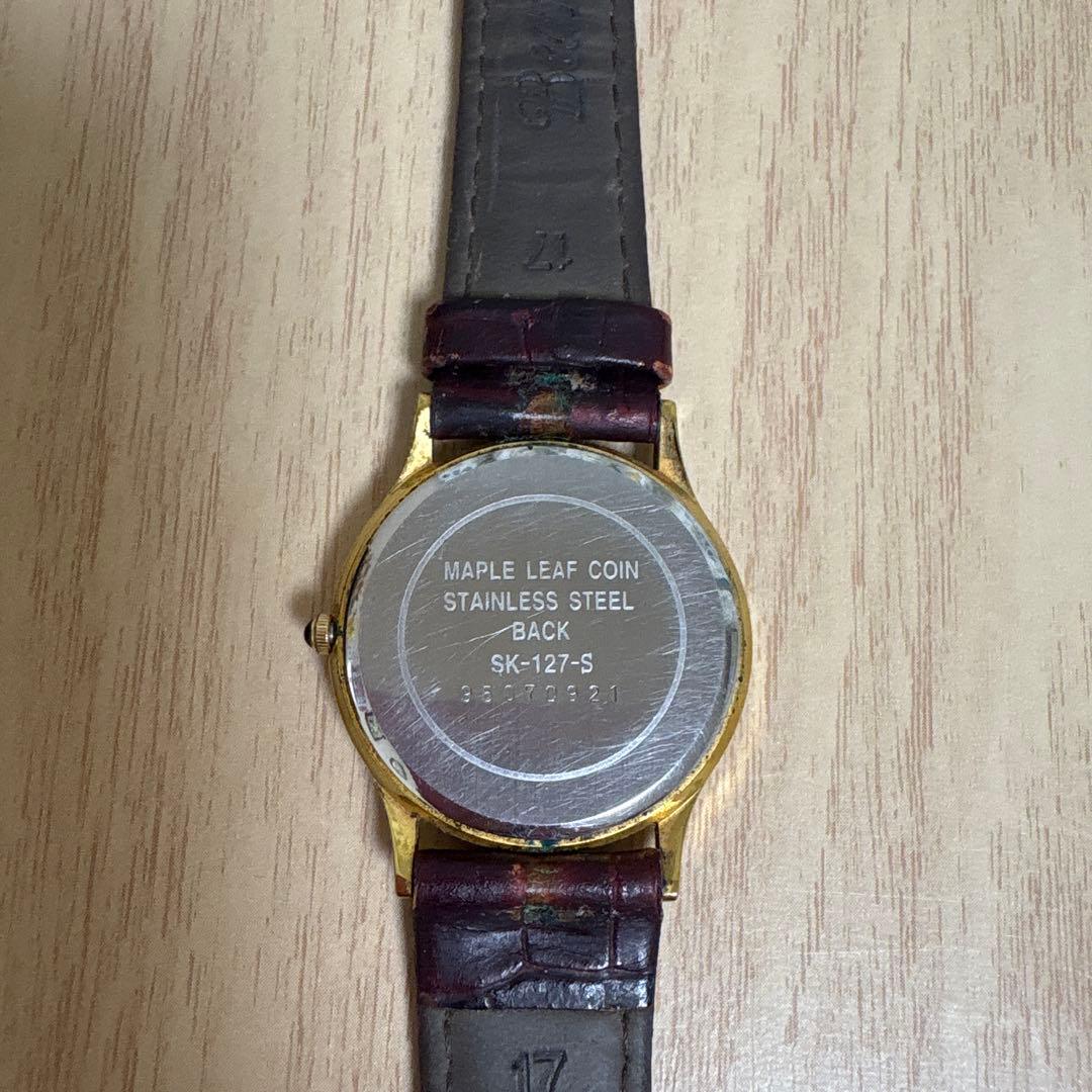 金貨メ－プルリ－フ1∕10オンス腕時計