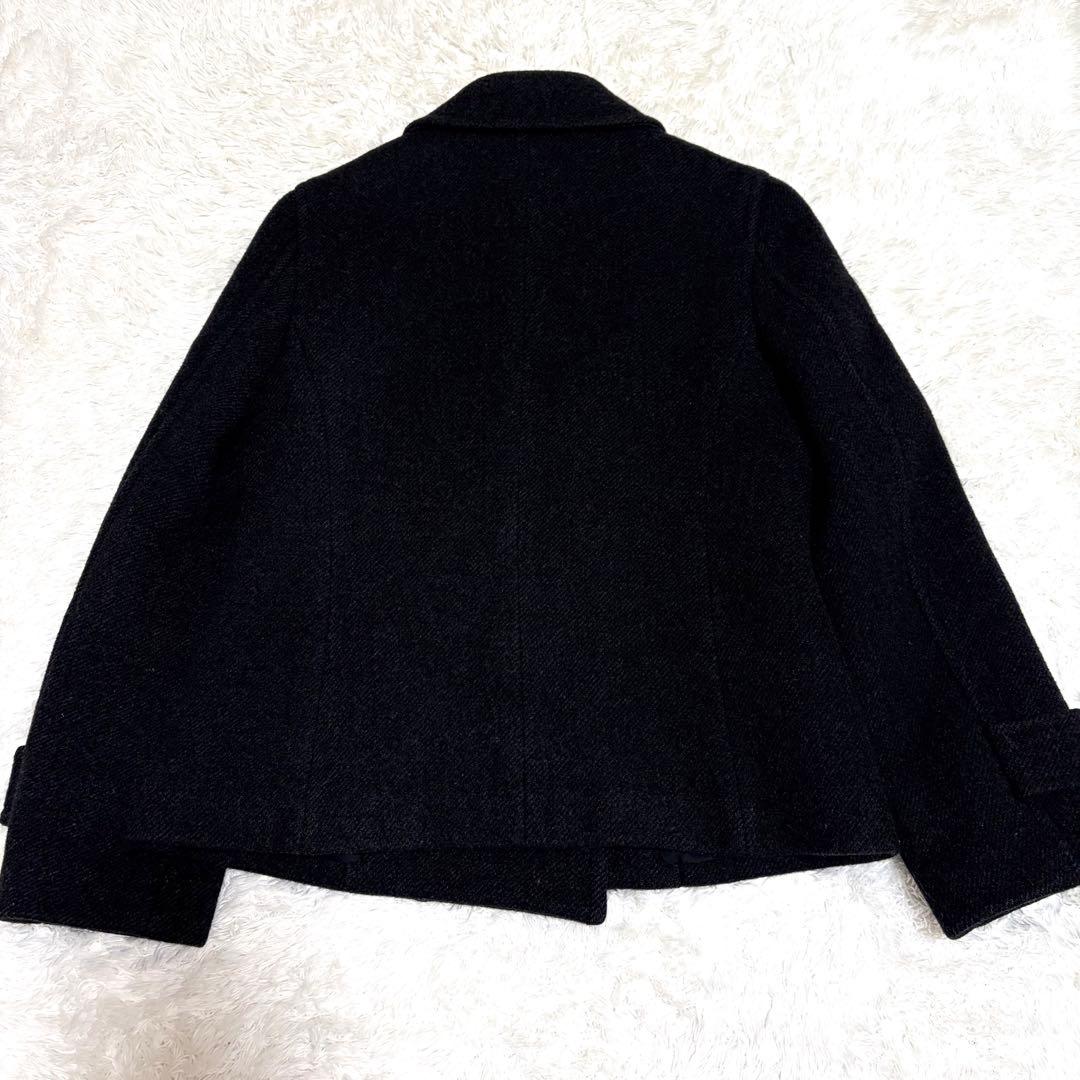 ✨極美品✨ マーガレットハウエル カシミヤ ピーコート 2 ブラック 定番品 黒