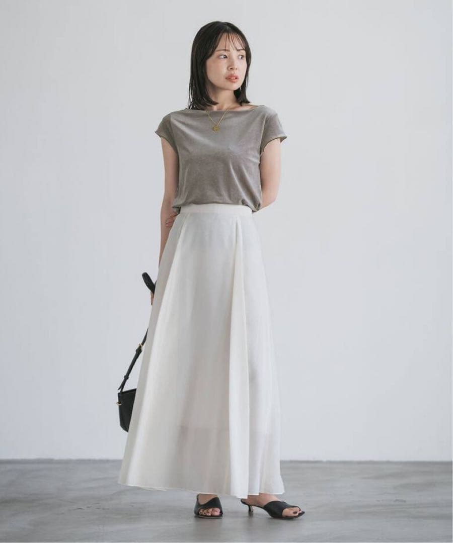 NOBLE ノーブル シアーベロアキャップスリーブTee 完売品