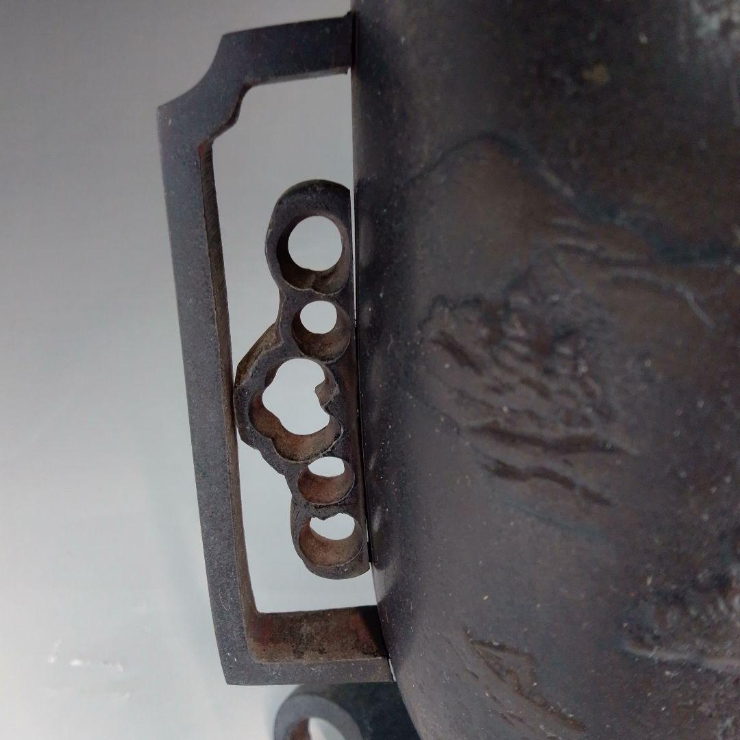 池坊　薄端　花器　唐銅　生け花　箱無し