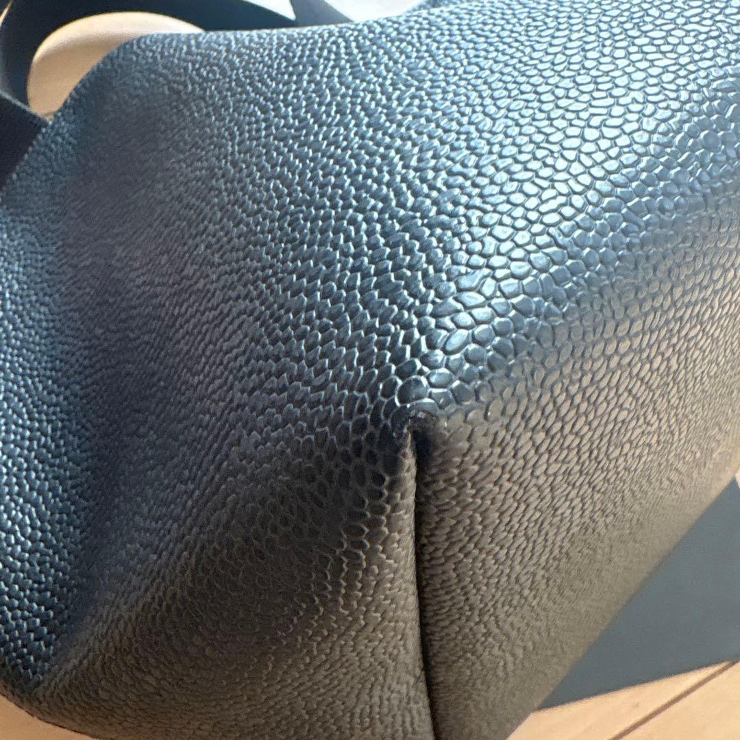 Hervé Chapelier オールブラックトートバッグ　827GGノワール